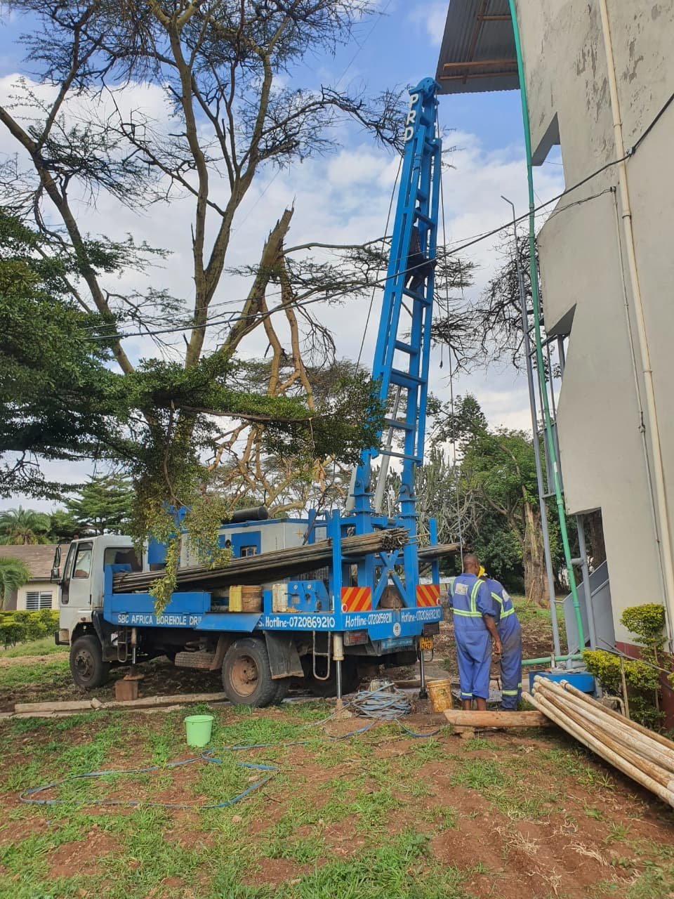 Borehole drilling operation